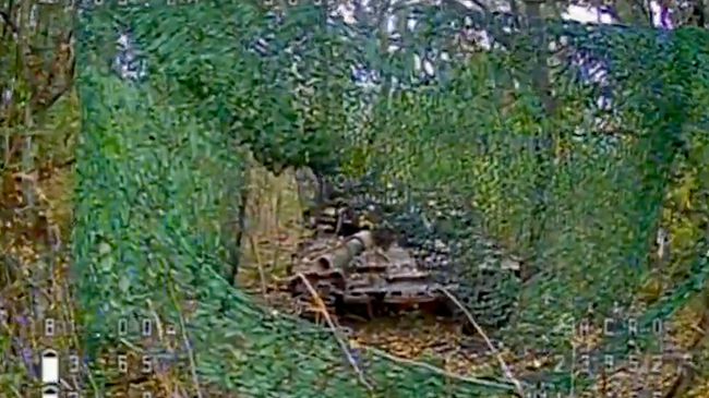 Уничтожение танка ВСУ в Харьковской области