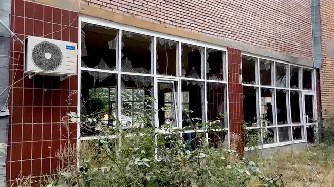 Последствия удара ВСУ по онкоцентру в ДНР