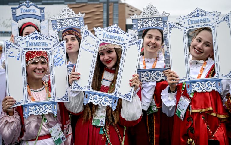 Участники Международного фестиваля молодежи в Екатеринбурге