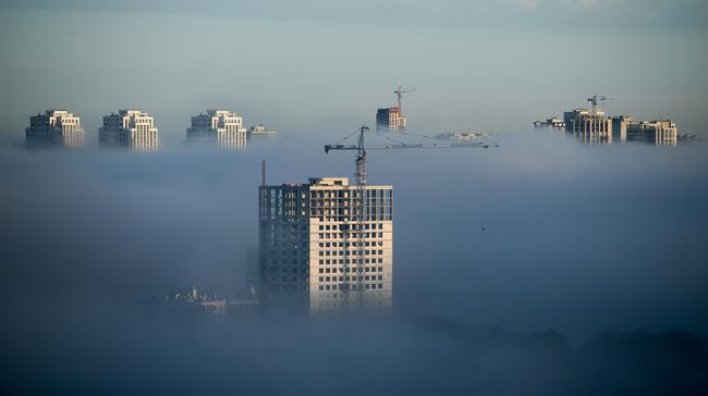 Утренний туман в Новосибирске Утренний туман в Новосибирске