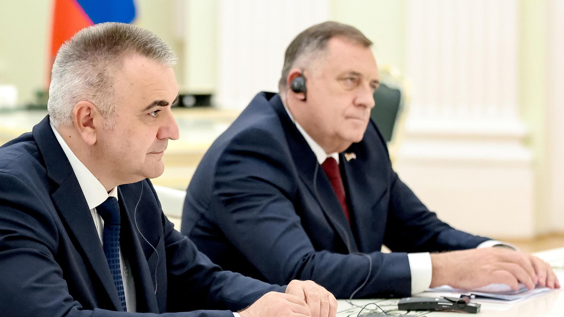 Премьер-министр Республики Сербской Саво Минич и бывший президент Республики Сербской Милорад Додик во время встречи с президентом РФ Владимиром Путиным Премьер-министр Республики Сербской Саво Минич и бывший президент Республики Сербской Милорад Додик во время встречи с президентом РФ Владимиром Путиным - РИА Новости, 1920, 29.09.2026