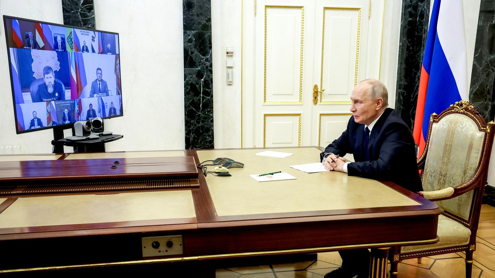 Президент России Владимир Путин проводит встречу по видеосвязи с избранными на прошедших выборах главами регионов - РИА Новости, 1920, 30.09.2026