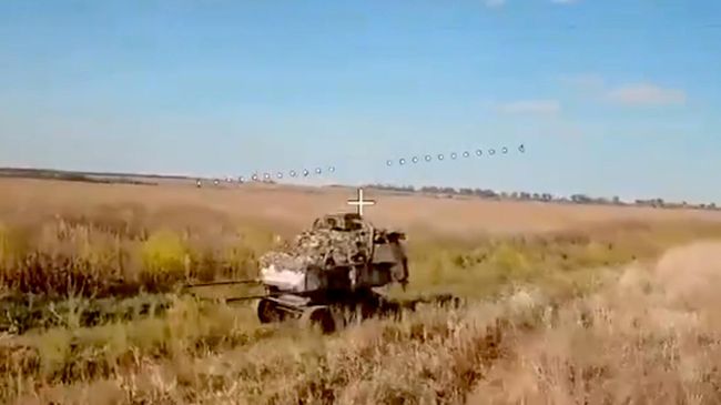 Кадры уничтожения украинского танка на Краматорском направлении