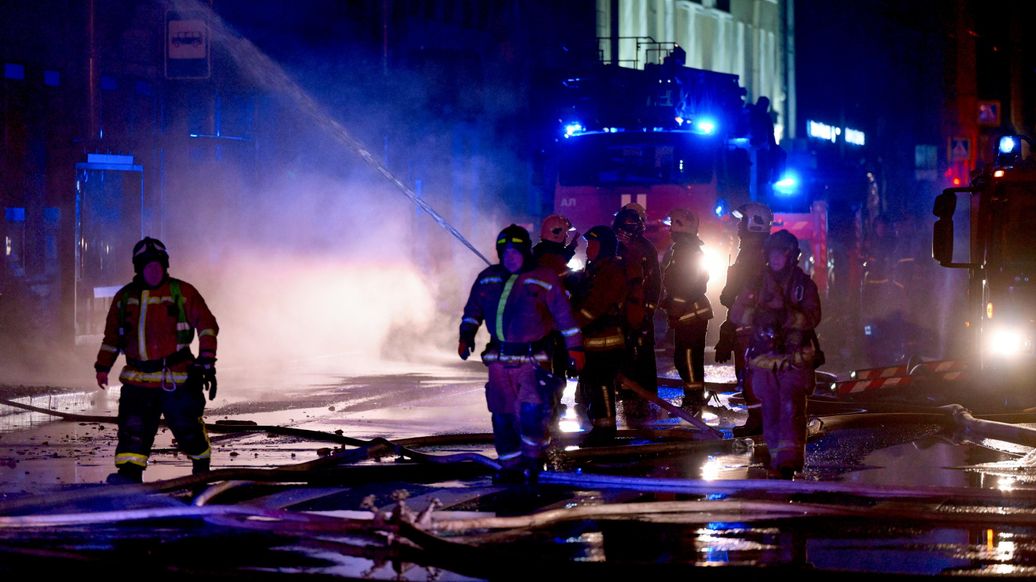 В Петербурге потушили пожар в особняке Миллера