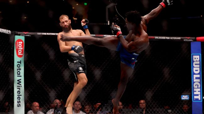 Поединок между Андреем Пуляевым и Дэмианом Пинасом на турнире UFC