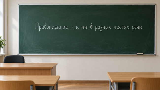 Правописание н и нн в разных частях речи