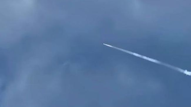 Испытание стратегической баллистической ракеты M51.3 без ядерного заряда во Франции Испытание стратегической баллистической ракеты M51.3 без ядерного заряда во Франции