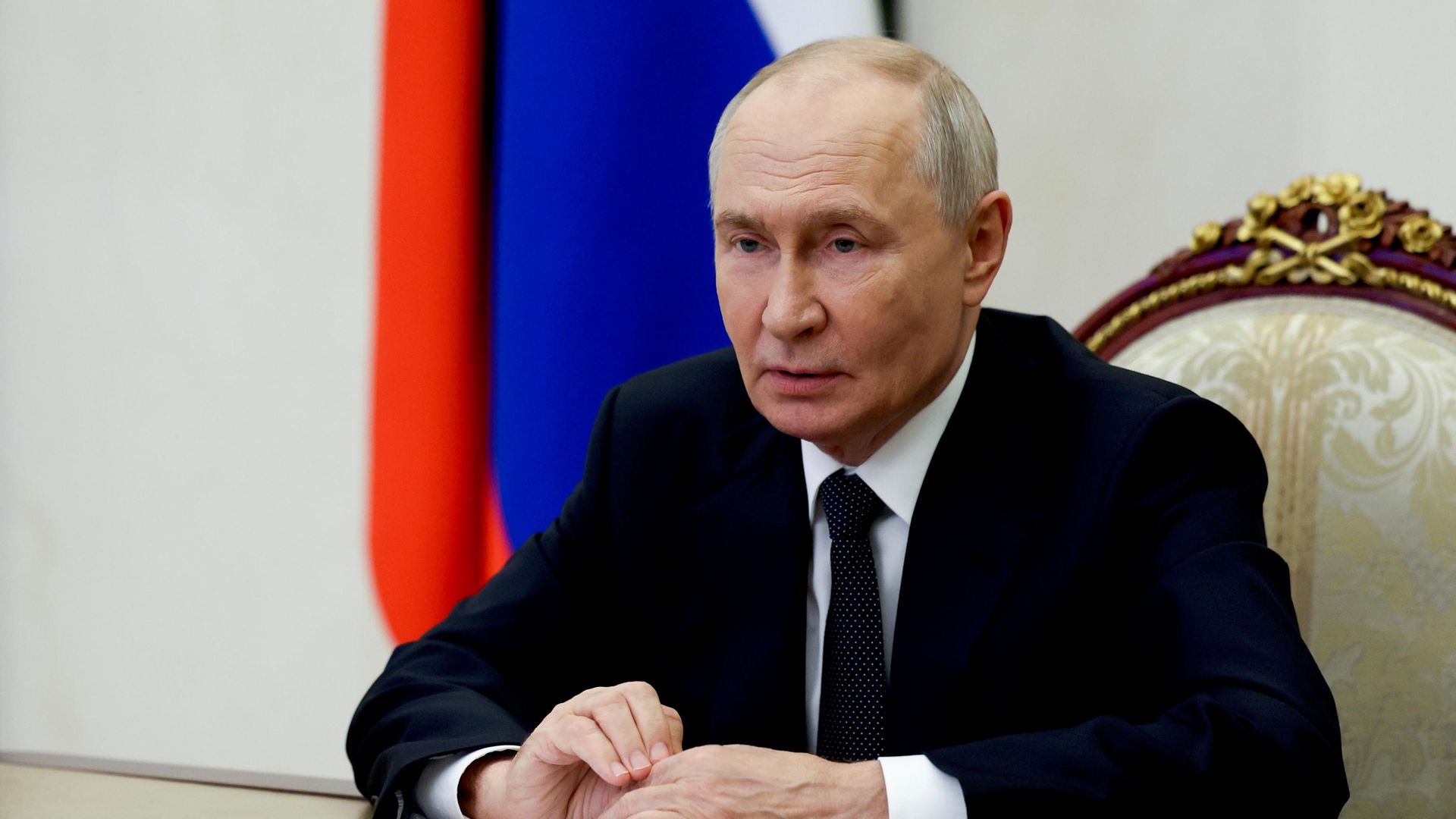 Президент РФ Владимир Путин в режиме видеоконференции проводит оперативное совещание с постоянными членами Совета безопасности РФ Президент РФ Владимир Путин в режиме видеоконференции проводит оперативное совещание с постоянными членами Совета безопасности РФ - РИА Новости, 1920, 07.10.2026