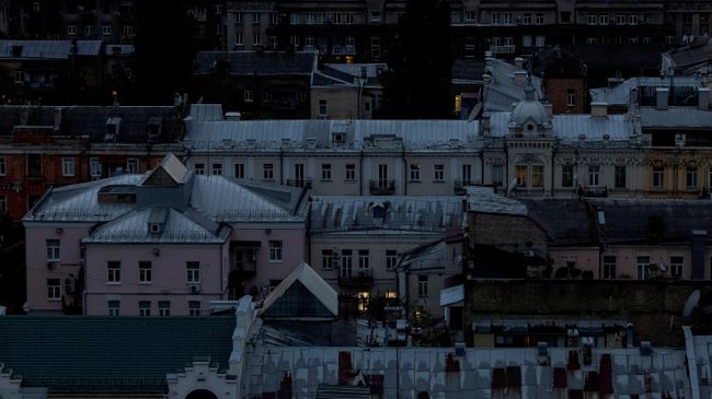 Отключение электроэнергии в Киеве