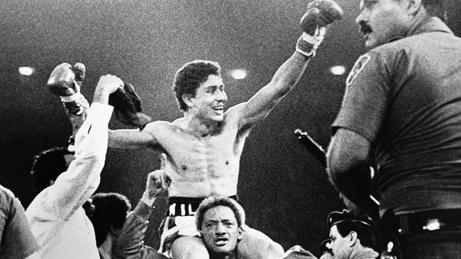 Вильфредо Гомес после чемпионского поединка, 1978