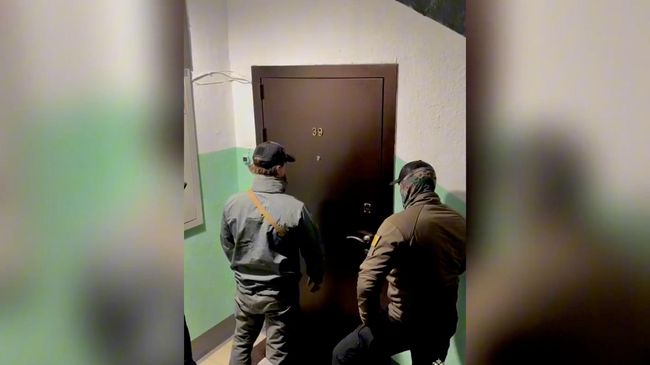 Кадры задержания жителя Югры за публичное оправдание терроризма