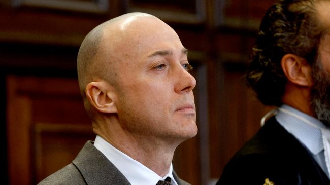 Сергей Кузнецов, обвиняемый в подрыве Северных потоков, во время заседания суда в Гамбурге. 14 октября 2026