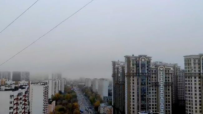 Видео тумана в Москве