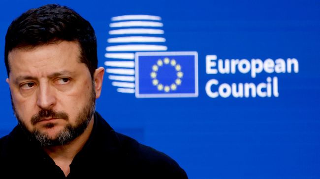 Владимир Зеленский на саммите ЕС в Брюсселе