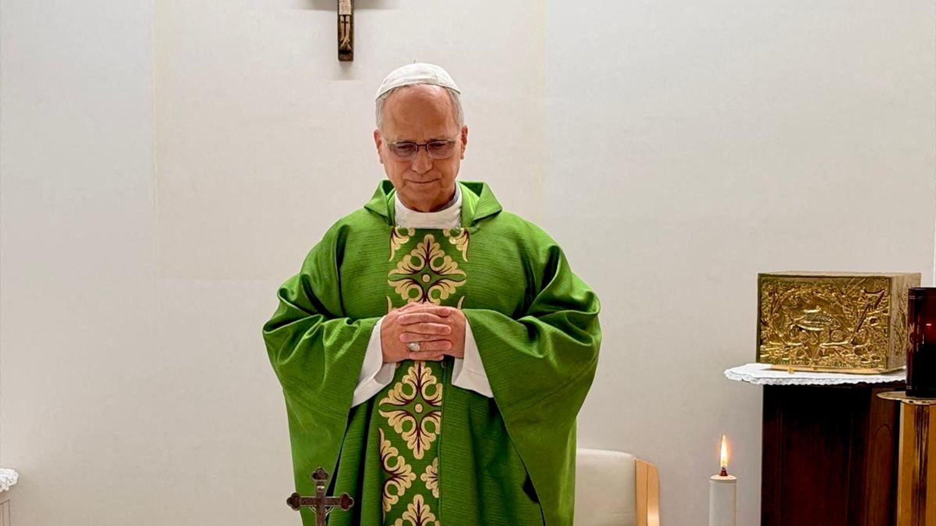 Папа Римский Лев XIV в римской больнице Джемелли Папа Римский Лев XIV в римской больнице Джемелли - РИА Новости, 1920, 16.10.2026