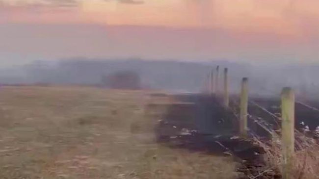 Последствия пожара на военной базе в Канаде