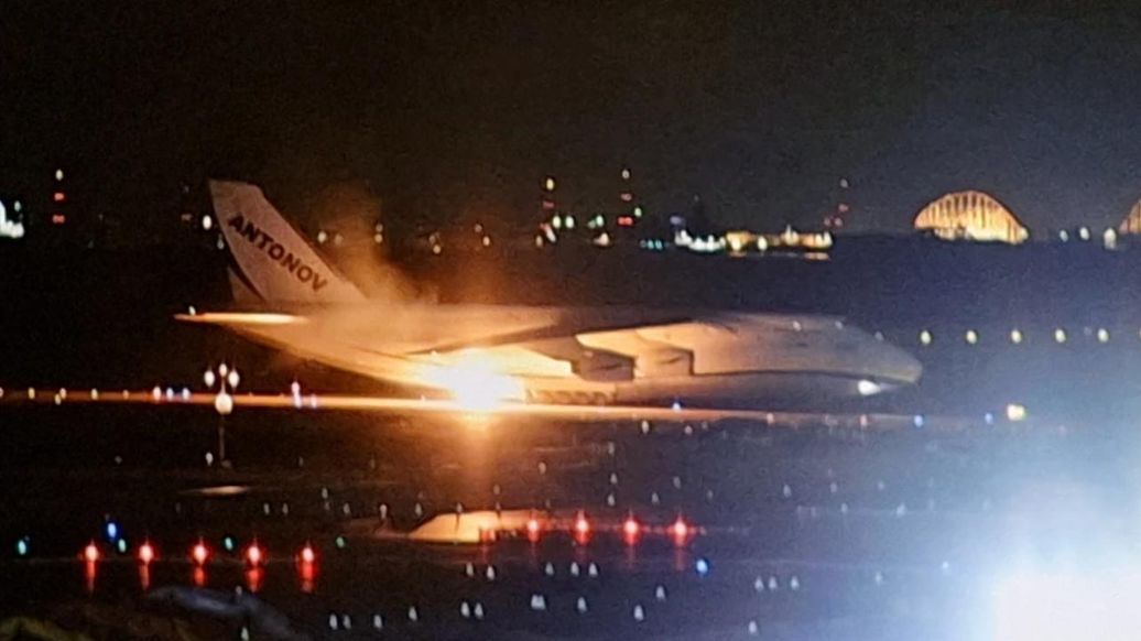В Японии загорелся украинский Ан-124