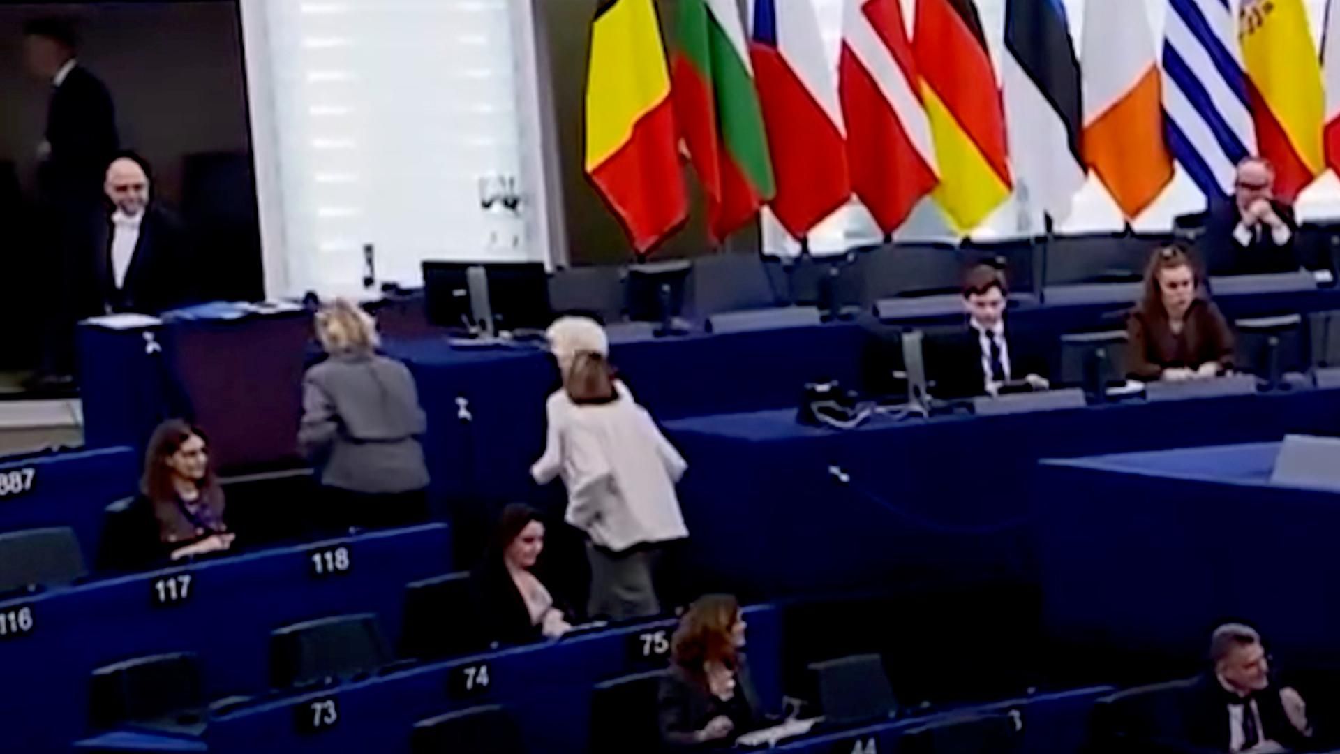 Фон дер Ляйен покинула заседание Европарламента после критики евродепутата