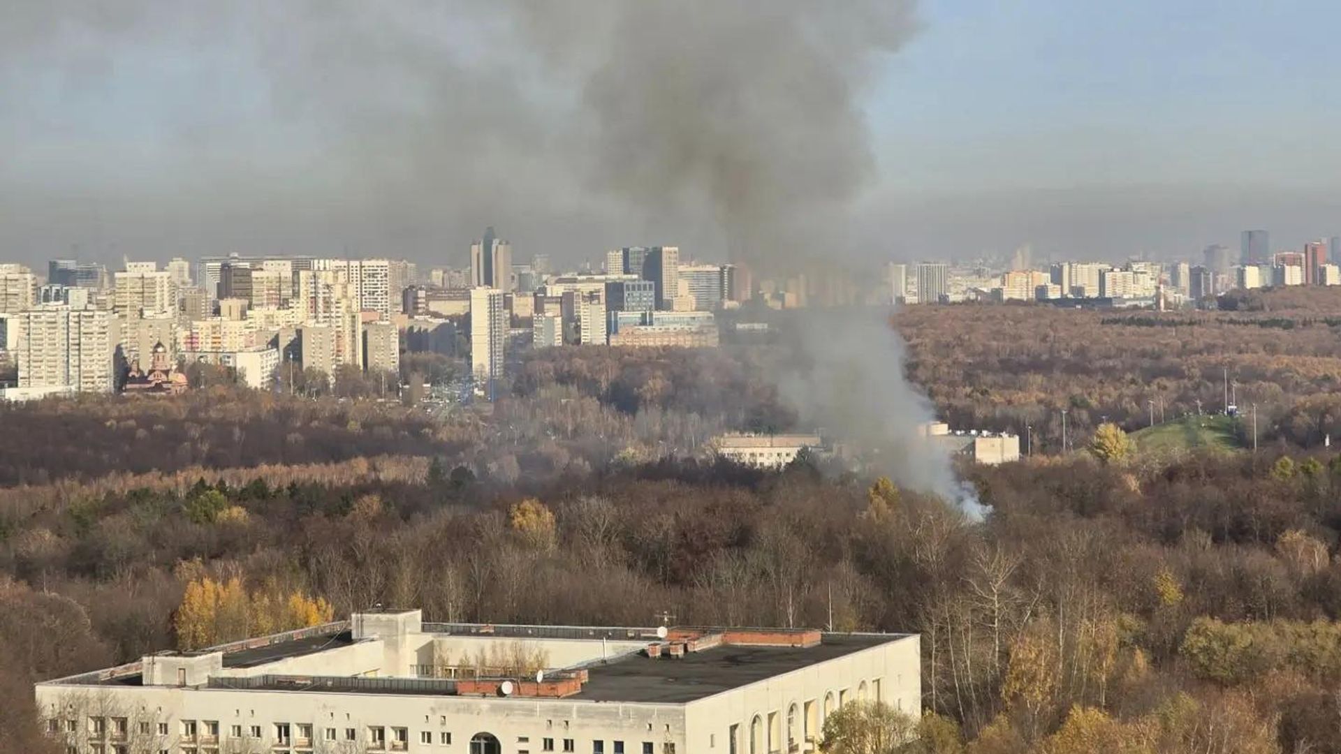Пожар в усадьбе Узкое в Ясенево Пожар в усадьбе Узкое в Ясенево - РИА Новости, 1920, 24.10.2026