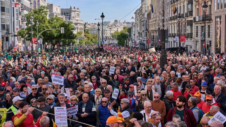 Акция протеста в Мадриде, Испания
