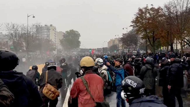 Массовые протесты по всей Европе против роста цен, жилищного кризиса и политики властей