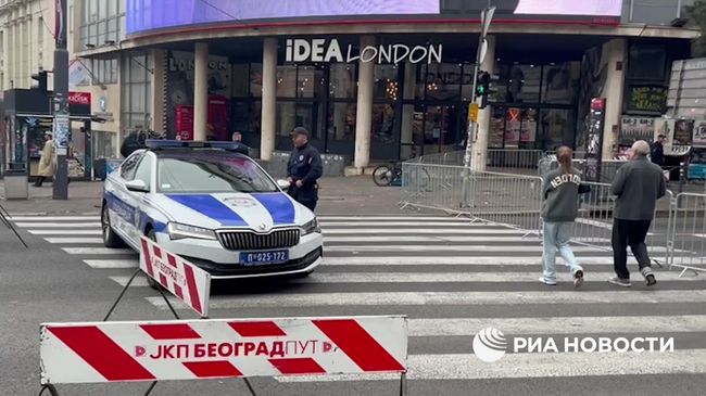 В Белграде полиция перекрыла улицы в день выборов