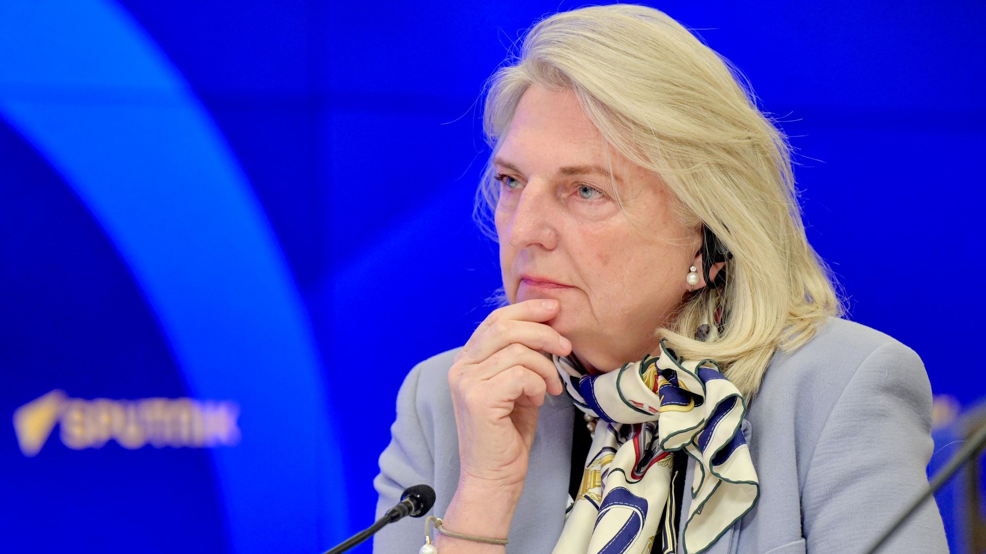 Карин Кнайсль на презентации нового российского журнала Политика Карин Кнайсль на презентации нового российского журнала Политика - РИА Новости, 1920, 26.10.2026