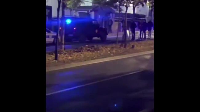 Кадры с места теракта в Сербии