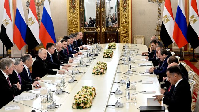 Путин рассказал о росте товарооборота России и Египта