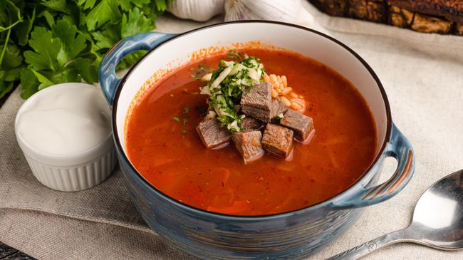 Харчо с рисом и говядиной
