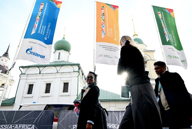 Работа форума Россия-Африка в Москве