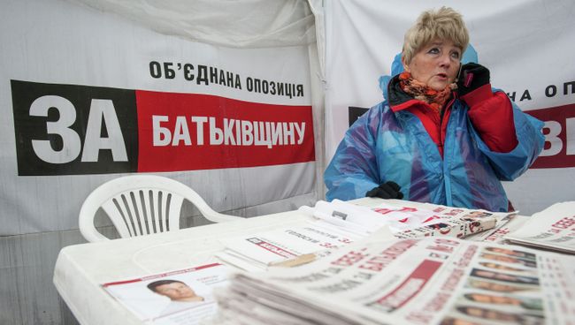 Политическая агитация партии Батькивщина Политическая агитация партии Батькивщина