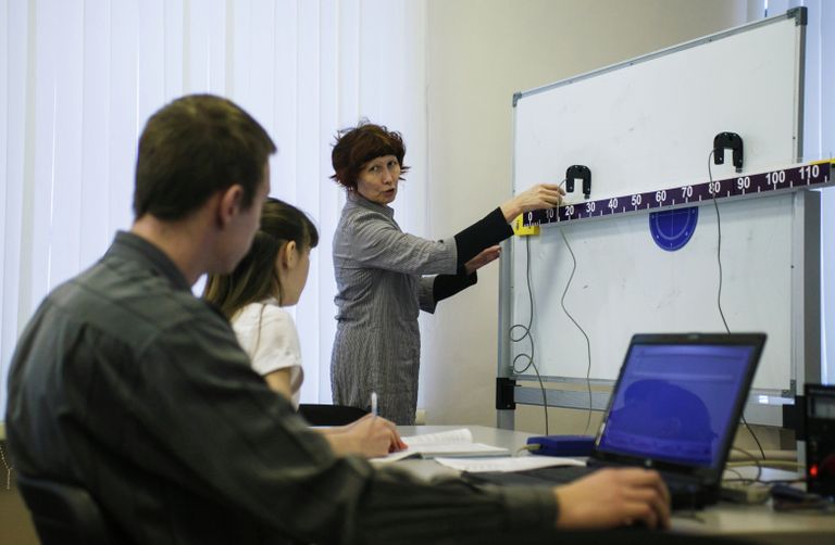 Урок физики в средней школе