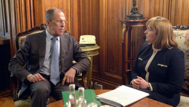 Встреча главы МИД РФ С.Лаврова с главой МИД Молдавии Н.Герман