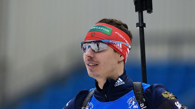 Евгений Устюгов (Россия) перед началом гонки с масс-старта в соревнованиях среди мужчин на Гонке чемпионов 2014