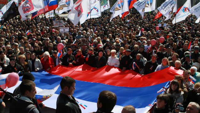 Митинг сторонников референдума о статусе Донецкой области Митинг сторонников референдума о статусе Донецкой области
