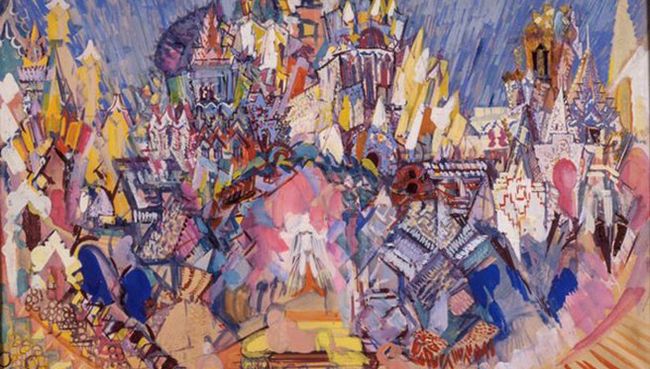 Эскиз декорации к опере Золотой петушок. 1932 г. Эскиз декорации к опере Золотой петушок. 1932 г.