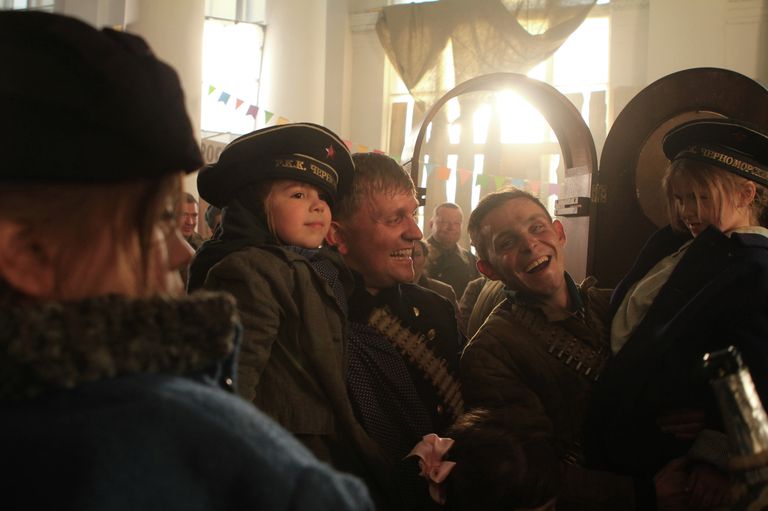На съемках фильма Битва за Севастополь На съемках фильма Битва за Севастополь