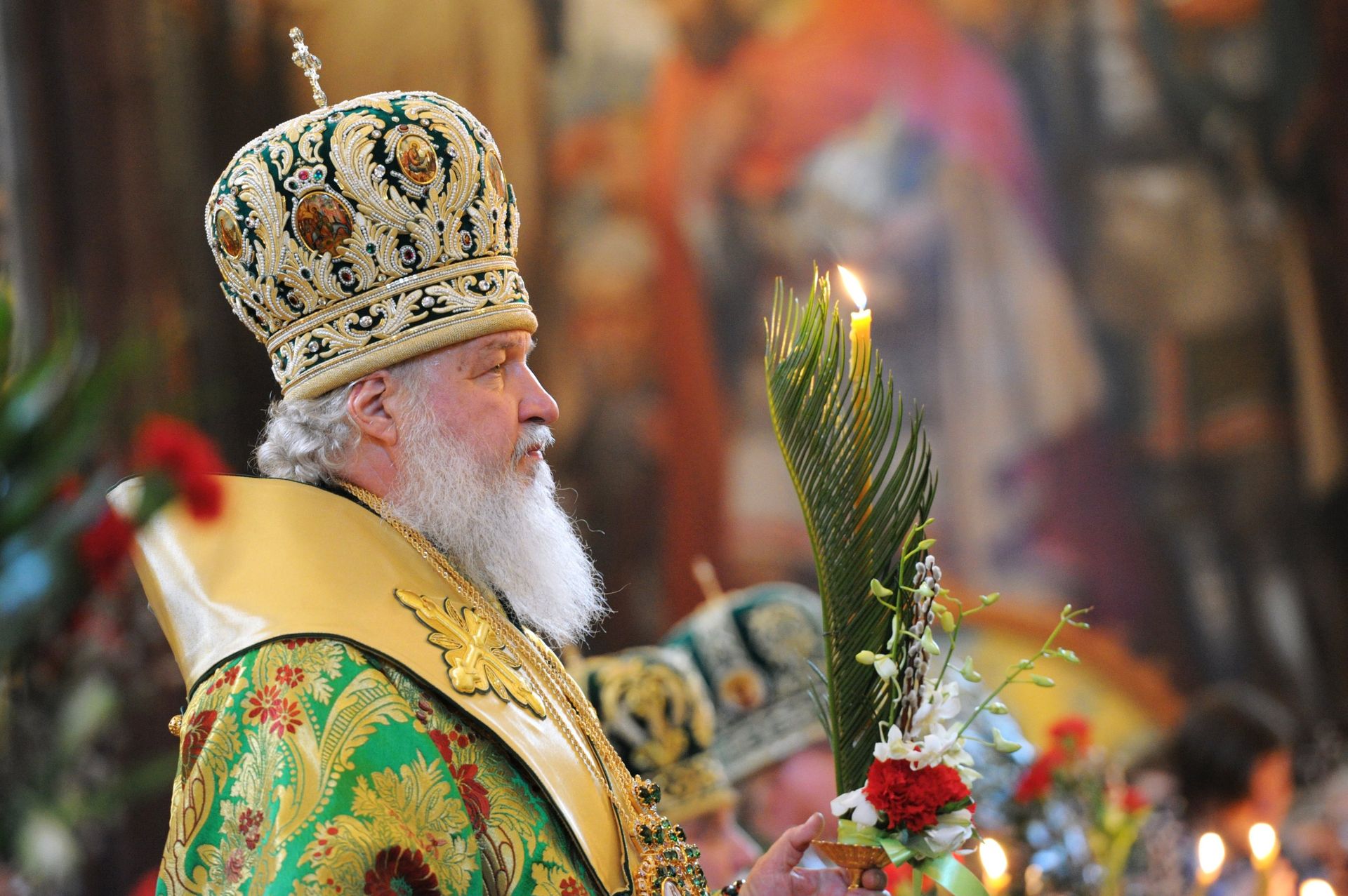 Патриаршее служение в канун празднования Входа Господня в Иерусалим Патриаршее служение в канун празднования Входа Господня в Иерусалим - РИА Новости, 1920, 02.04.2026