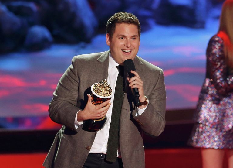 Американский актёр Джона Хилл на церемонии вручения премии MTV Movie Awards Американский актёр Джона Хилл на церемонии вручения премии MTV Movie Awards
