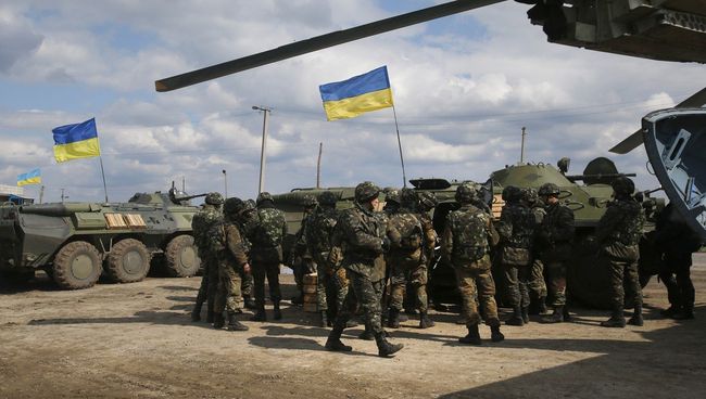 Украинские войска, 15 апреля 2014 Украинские войска, 15 апреля 2014