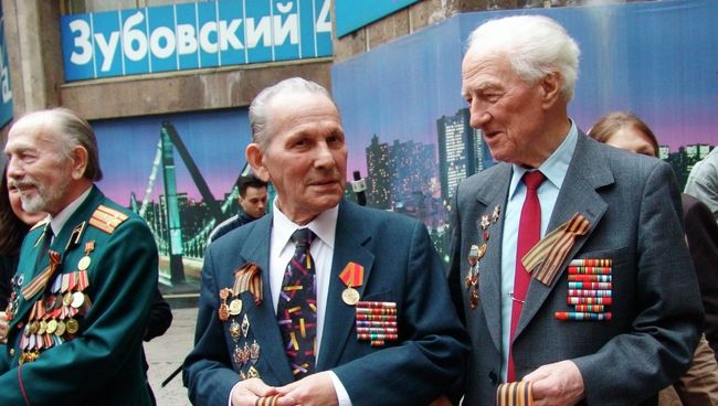 Встреча ветеранов Великой Отечественной войны, архивное фото