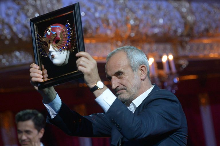 Режиссер Римас Туминас на церемонии вручения премии Золотая маска Режиссер Римас Туминас на церемонии вручения премии Золотая маска