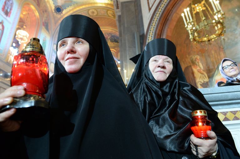 Пасхальное богослужение в храме Христа Спасителя в Москве Пасхальное богослужение в храме Христа Спасителя в Москве