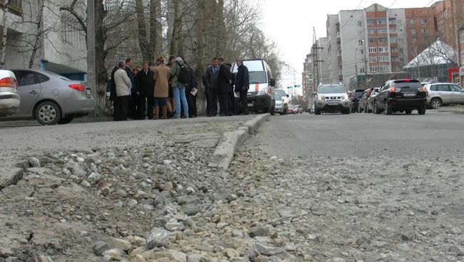 Объезд, посвященный ремонту томских дорог Объезд, посвященный ремонту томских дорог
