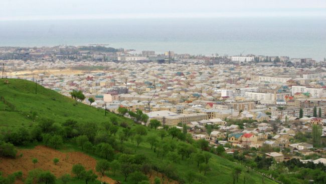 Вид города Дербент