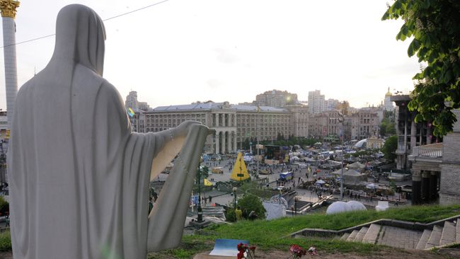 Вид на площадь Независимости в Киеве. Архивное фото