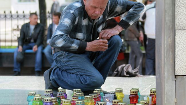 Акции в память о погибших в Одессе и Луганске. Архивное фото Акции в память о погибших в Одессе и Луганске. Архивное фото
