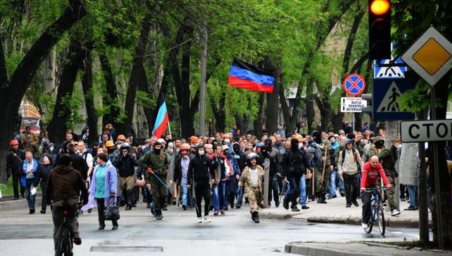 Ситуация в Донецке, архивное фото