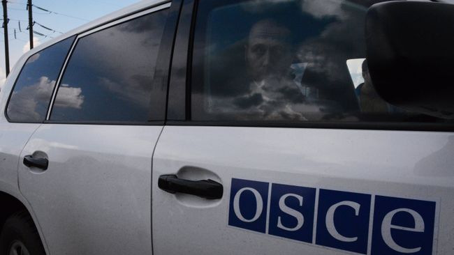Военные наблюдатели ОБСЕ в Донецкой области. Архивное фото